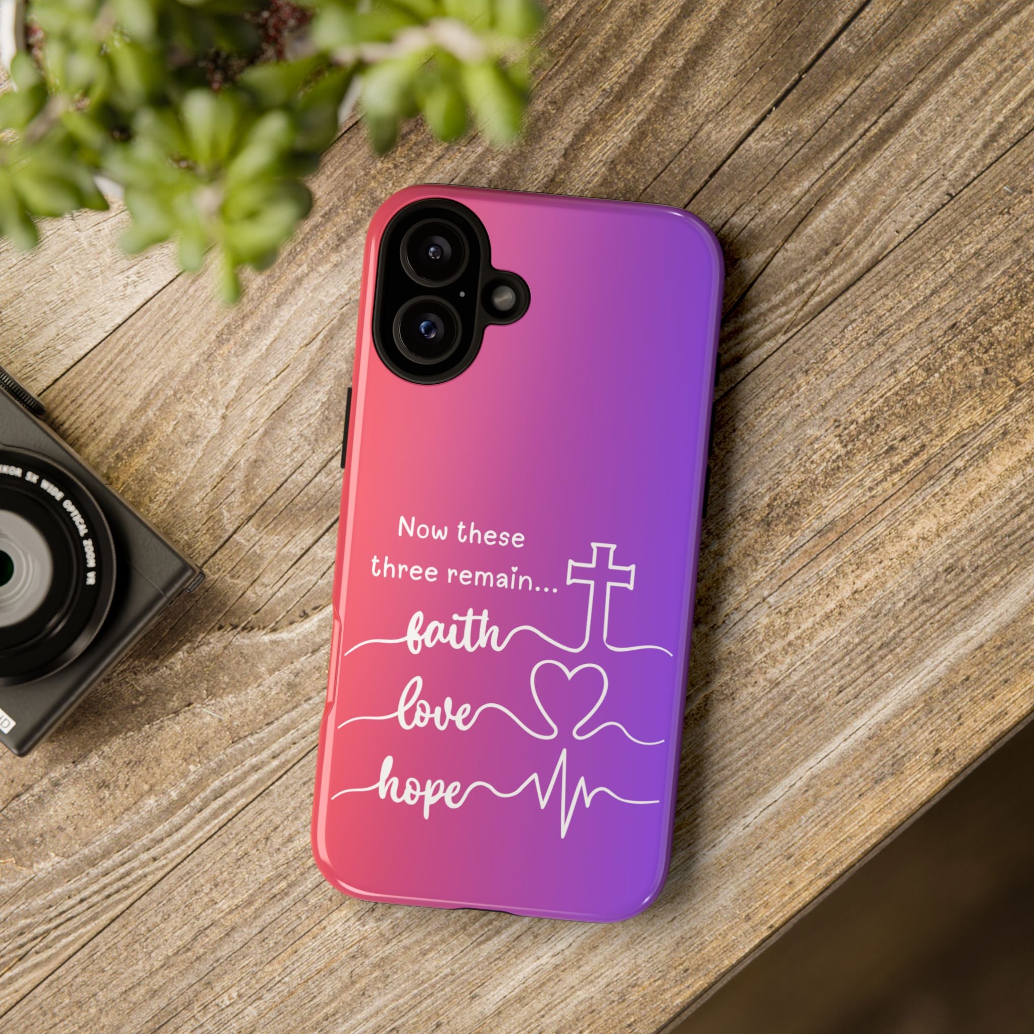 iPhone - Faith, Love & Hope Gradient Phone Case