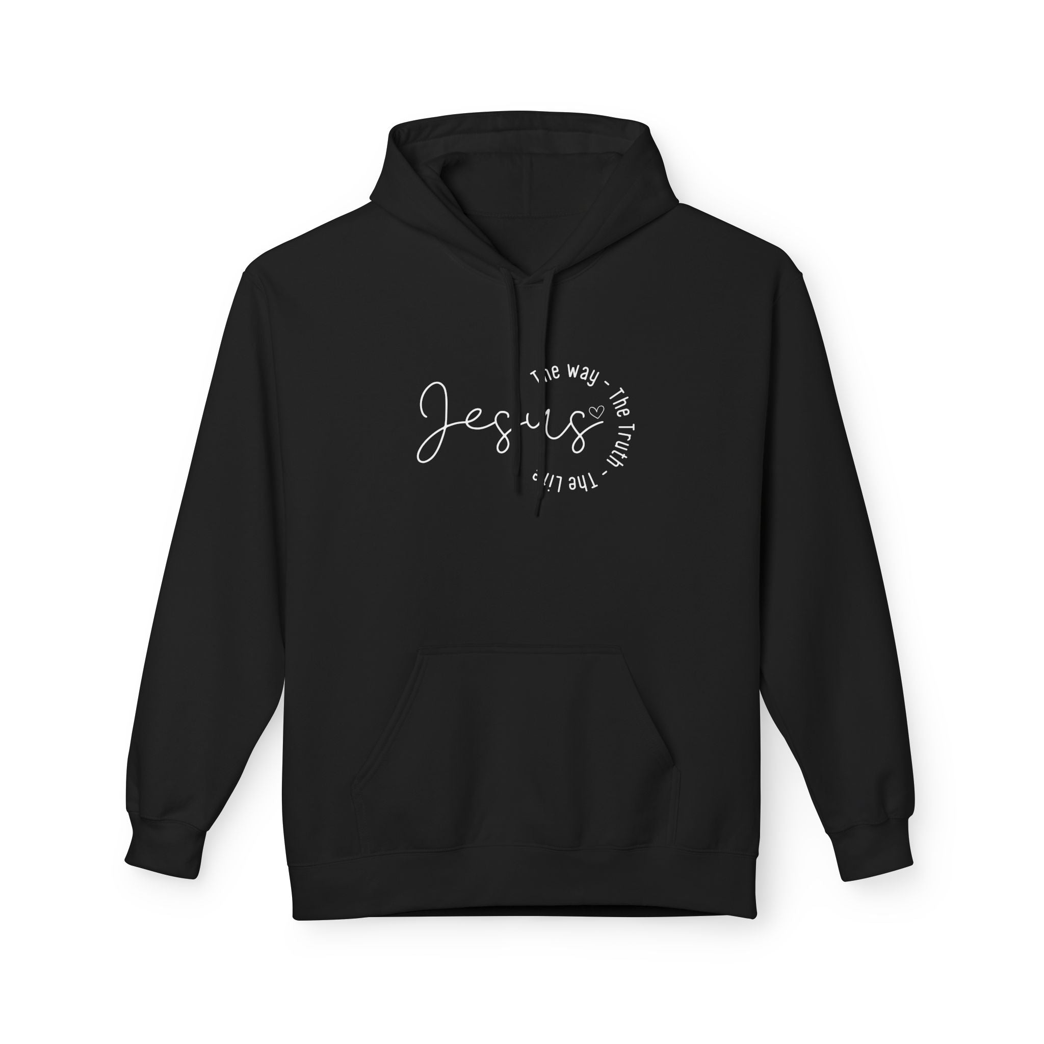 Jesus - The way, the truth, the life - Unisex Midweight Softstyle Fleece Hoodie