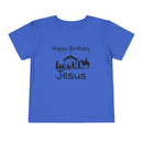 Happy Birthday Jesus Christian Christmas Shirt for Toddlers Short Sleeve Tee Christian Toddler Christmas Shirt