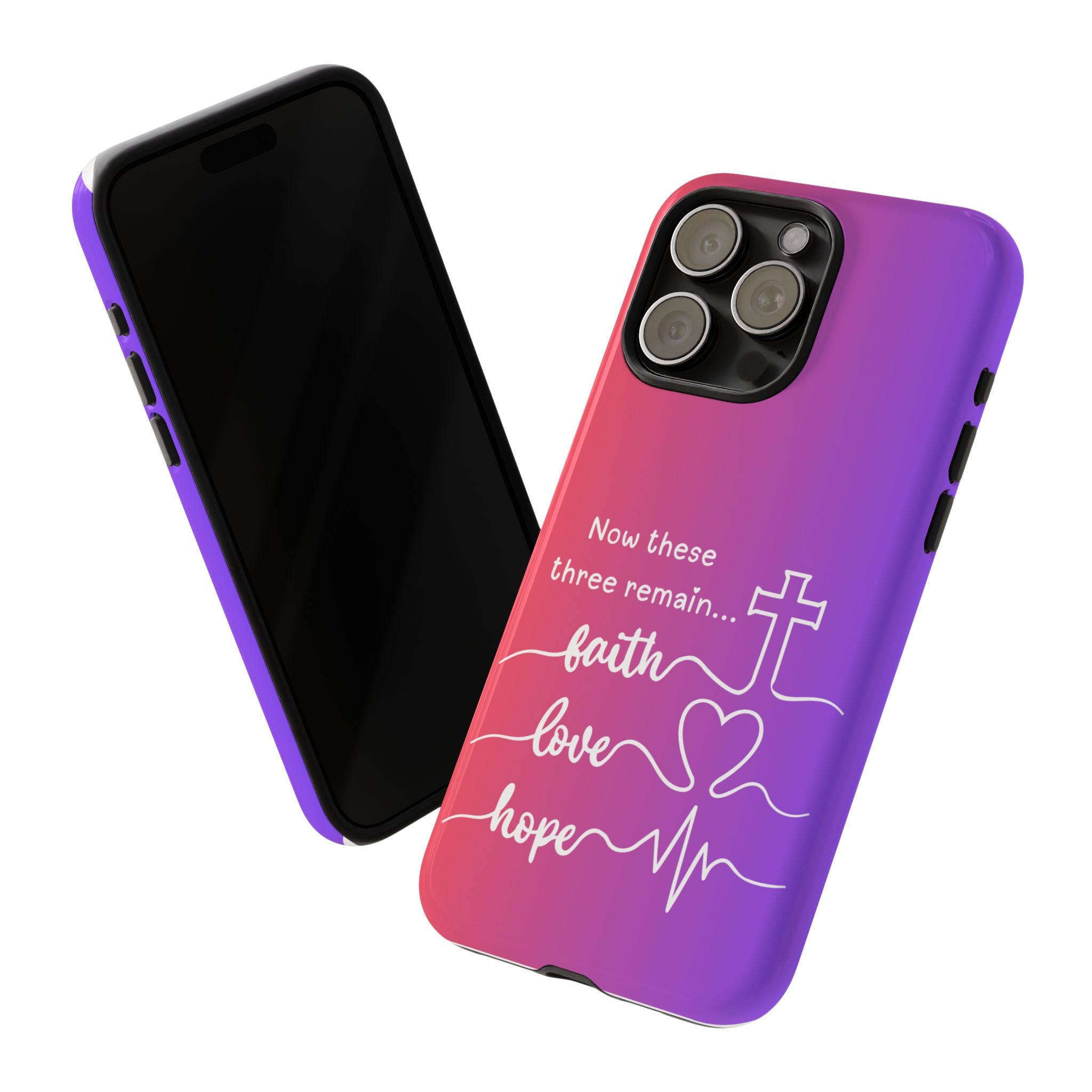 iPhone - Faith, Love & Hope Gradient Phone Case