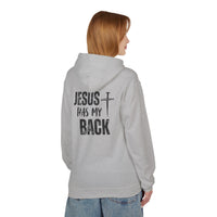 Jesus Has My Back Midweight Softstyle Fleece Hoodie