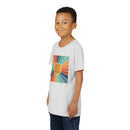 Youth Tee — 'Created With A Purpose' Retro Sunburst Kids T-Shirt