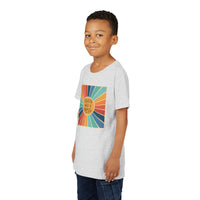 Youth Tee — 'Created With A Purpose' Retro Sunburst Kids T-Shirt