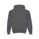 Back design Youth Hoodie - "Jesus Saves, Bruh!" Cross Christian Pullover