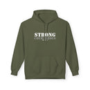 Strong & Courageous Hoodie — Inspirational Motivational Pullover