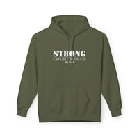 Strong & Courageous Hoodie — Inspirational Motivational Pullover