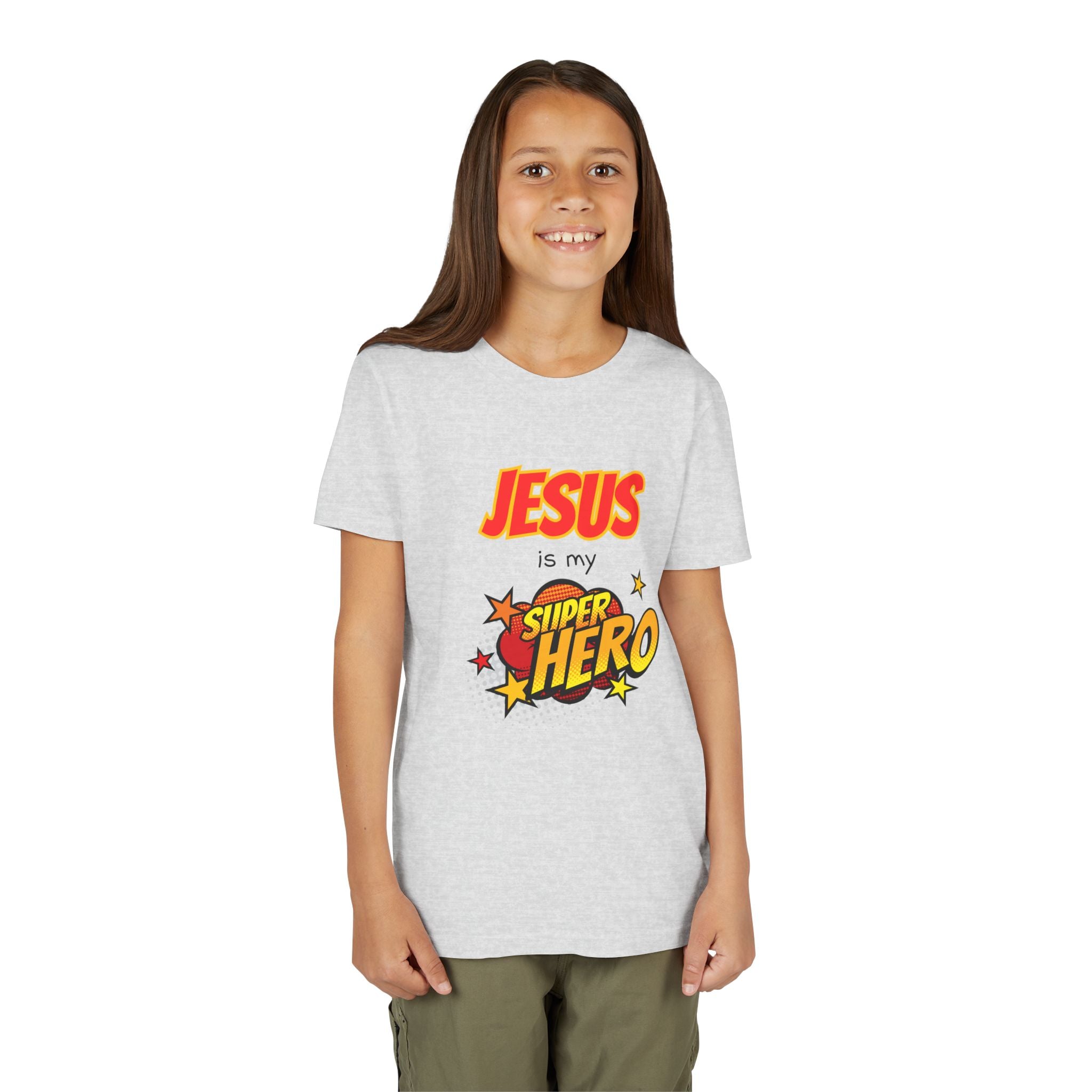 Kids 'Jesus Is My Superhero' T-Shirt — Christian Youth Tee
