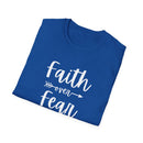 Faith Over Fear Unisex Softstyle T-Shirt | Christian Shirts for Women Men - Faith Based Gifts