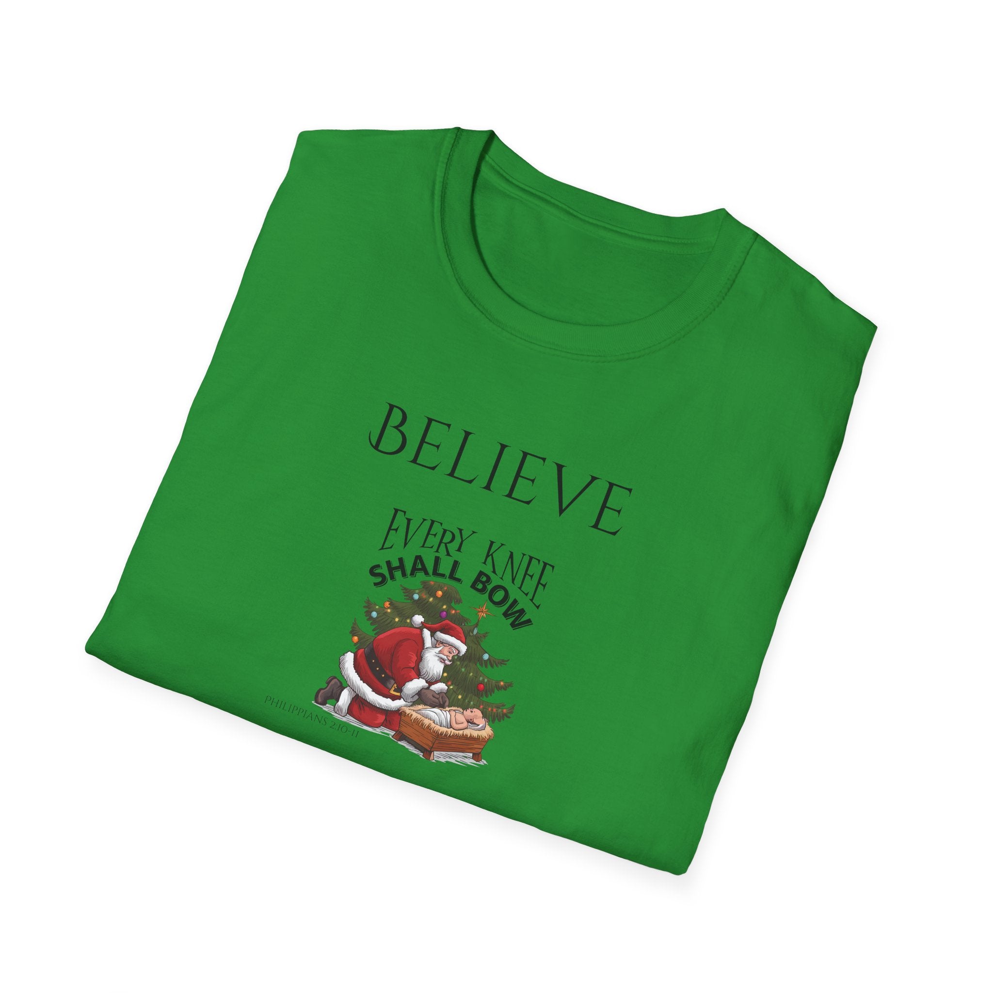 Believe Every Knee Shall Bow Christian Shirt for Women Men Shirts for Christians