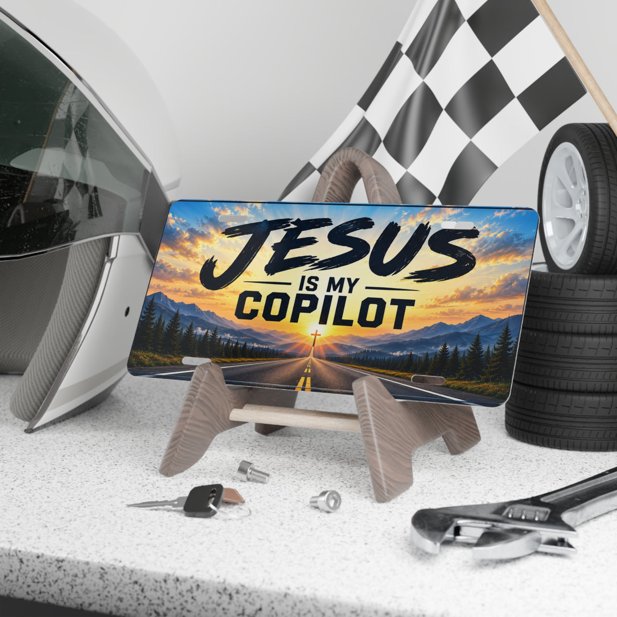 Jesus Is My Copilot Christian Vanity Plate