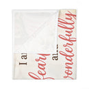 Fearfully and Wonderfully Made Christian Baby Swaddle Blanket