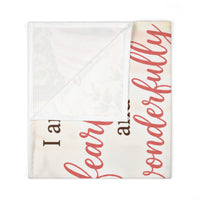 Fearfully and Wonderfully Made Christian Baby Swaddle Blanket