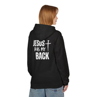 Jesus Has My Back Midweight Softstyle Fleece Hoodie