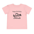Happy Birthday Jesus Christian Christmas Shirt for Toddlers Short Sleeve Tee Christian Toddler Christmas Shirt