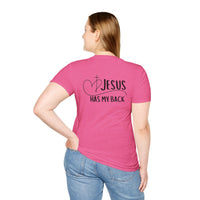 Back design - Christian T-Shirt — "Jesus Has My Back" Inspirational Faith Tee