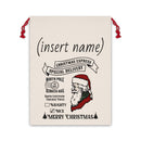 (Personalized) North Pole 'Special Delivery' Christmas Gift Bag