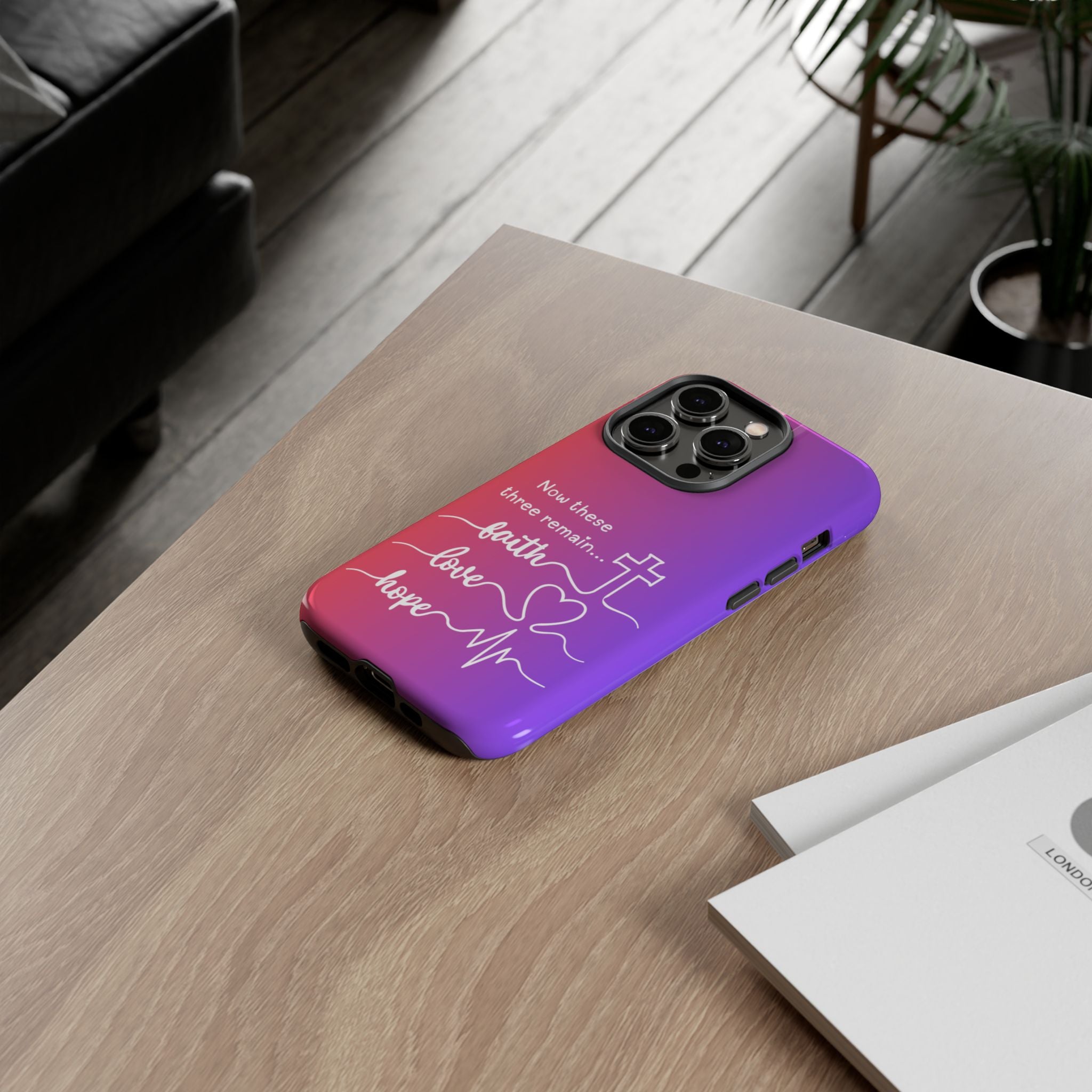 iPhone - Faith, Love & Hope Gradient Phone Case