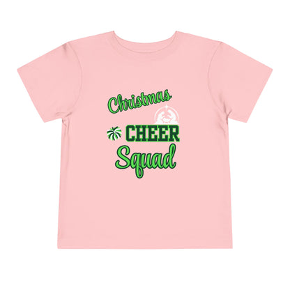Christmas Cheer Squade Christian Christmas Shirt for Toddlers Short Sleeve Tee Christian Toddler Christmas Shirt