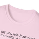 Isaiah 12:3 T-Shirt | Perfect for Faith and Everyday Wear,