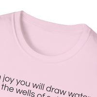 Isaiah 12:3 T-Shirt | Perfect for Faith and Everyday Wear,