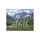 Faith Wall Art - Faith Can Move Mountains - Metal - Inspirational Wall Art Christian Gifts for Women Men