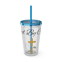 Saved By Grace Water Tumbler - Christian Gifts for Women Men - Faith Based Gifts