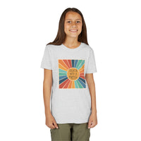Youth Tee — 'Created With A Purpose' Retro Sunburst Kids T-Shirt