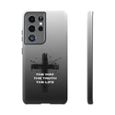Christian Cross Phone Case — "The Way The Truth The Life" Protective Phone Cover