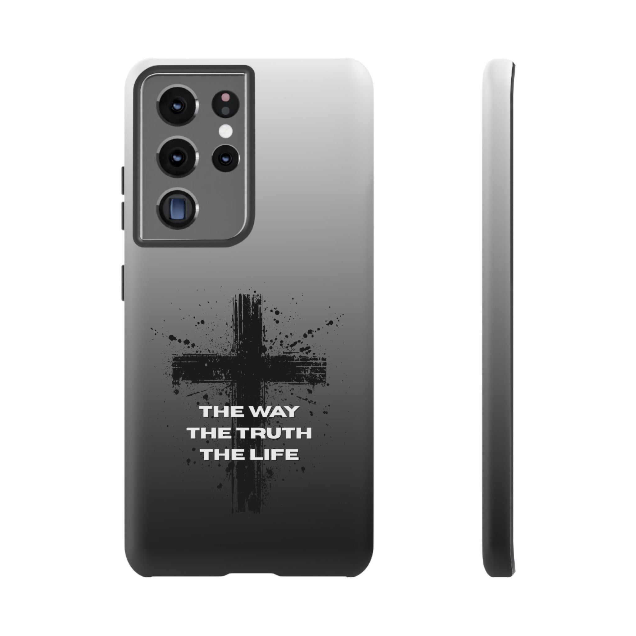 Christian Cross Phone Case — "The Way The Truth The Life" Protective Phone Cover