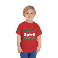 Christmas Spirit Activate Christian Christmas Shirt for Toddlers Short Sleeve Tee Christian Toddler Christmas Shirt
