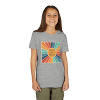 Youth Tee — 'Created With A Purpose' Retro Sunburst Kids T-Shirt