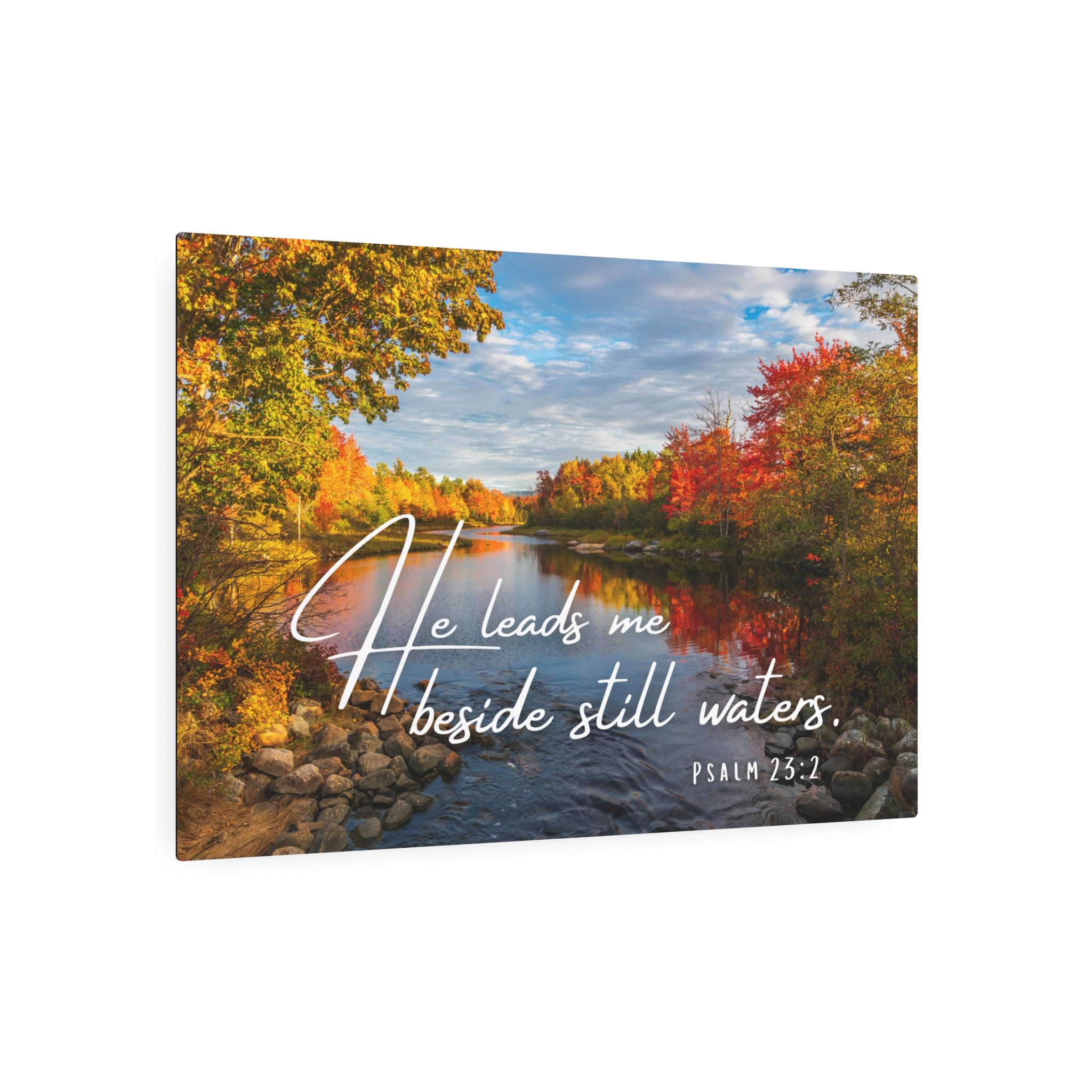 He Leads Me Beside Still Waters - Faith Wall Art - Metal - Inspirational Wall Art Christian Gifts for Women Men