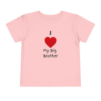 I Heart My Big Brother Short Sleeve Tee Christmas Shirt for Family