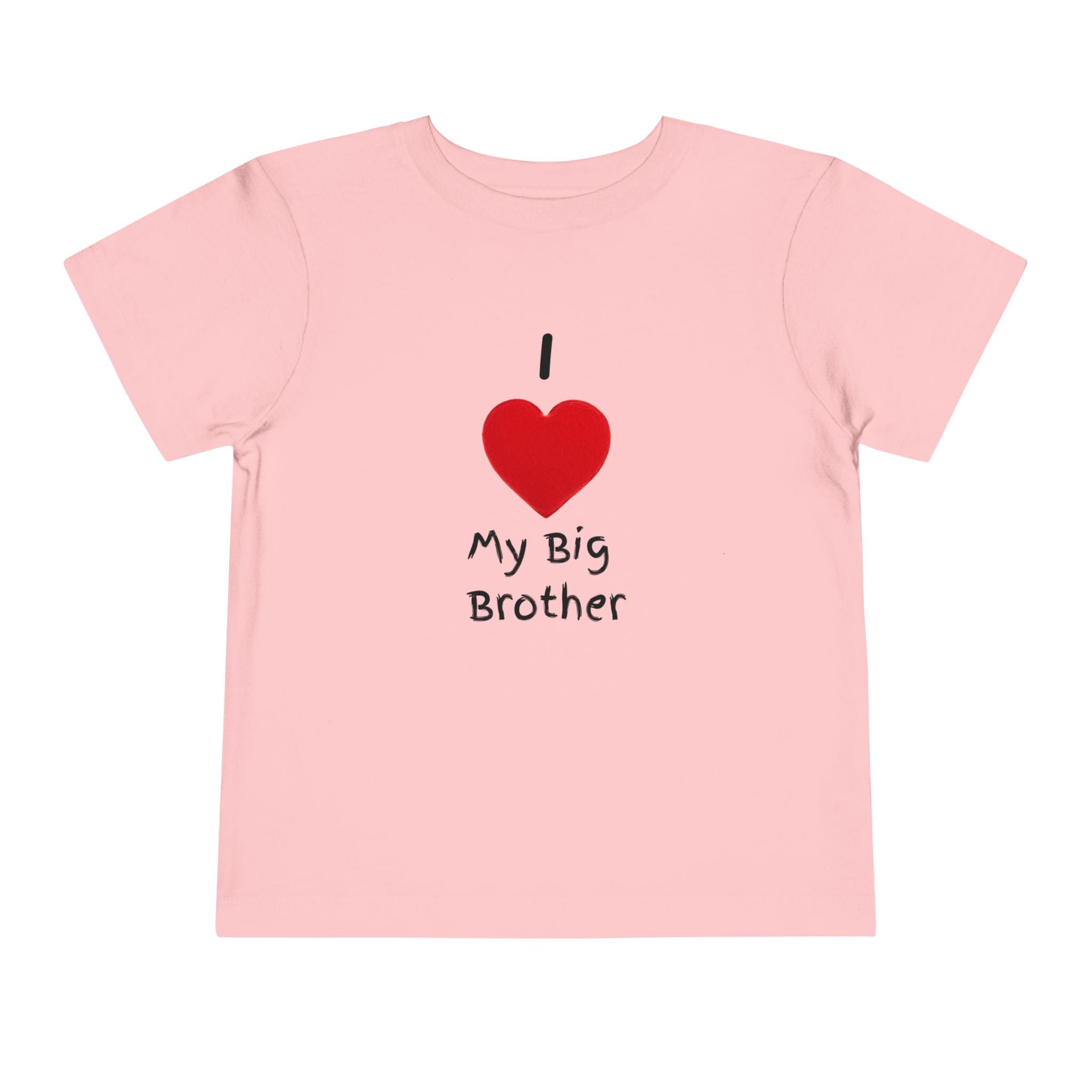 I Heart My Big Brother Short Sleeve Tee Christmas Shirt for Family