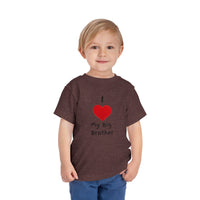 I Heart My Big Brother Short Sleeve Tee Christmas Shirt for Family