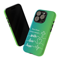 iPhone - 'Faith Love Hope' Christian Cross Protective Cover