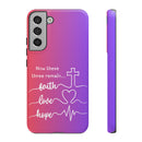 Samsung Faith, Love & Hope Gradient Phone Case — 'Now These Three Remain' Christian Protective Case
