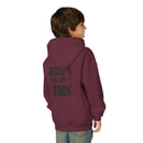Youth Hoodie - "Jesus Has My Back" Cross Faith Graphic