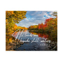 He Leads Me Beside Still Waters- Faith Wall Art - Matte Poster - Christian Gifts for Women Men