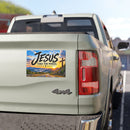 Jesus Take the Wheel – Mountain Sunrise Christian Car Magnet
