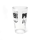 Prayer Warrior Bible Verse Water Glass - Christian Gifts for Women Men - Faith Based Gifts