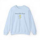 Embroidered Saved By Grace Ephesians 2:8-9 Unisex Heavy Blend Crewneck Sweatshirt