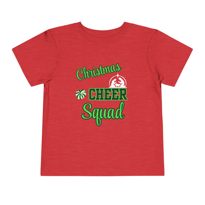 Christmas Cheer Squade Christian Christmas Shirt for Toddlers Short Sleeve Tee Christian Toddler Christmas Shirt
