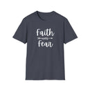 Faith Over Fear Unisex Softstyle T-Shirt | Christian Shirts for Women Men - Faith Based Gifts