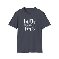 Faith Over Fear Unisex Softstyle T-Shirt | Christian Shirts for Women Men - Faith Based Gifts
