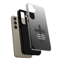 Christian Cross Phone Case — "The Way The Truth The Life" Protective Phone Cover