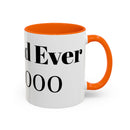 Best Dad Ever Est. 2000 Accent Coffee Mug – Personalized Gift for Dad
