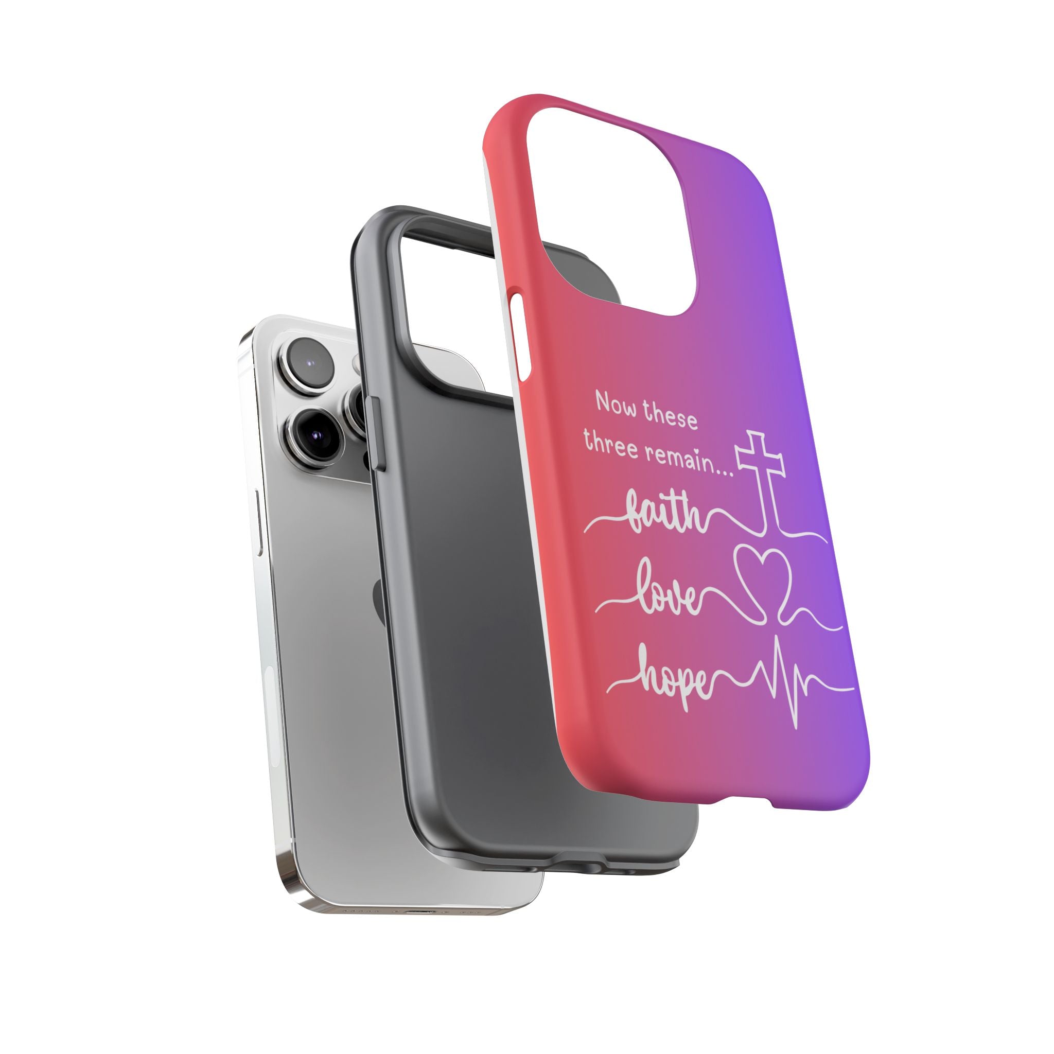 iPhone - Faith, Love & Hope Gradient Phone Case