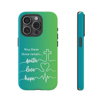 iPhone - 'Faith Love Hope' Christian Cross Protective Cover