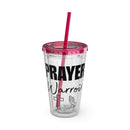 Prayer Warrior Water Tumbler - Christian Gifts for Women Men - Faith Based Gifts